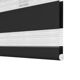 Zebra Blind 120 x 230 cm Black 240220