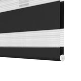 Zebra blind 120.9x230 cm Fabric Width 116.7 cm black 240220