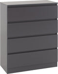 ZNTS Malvern 4 Drawer Chest 100-102-133