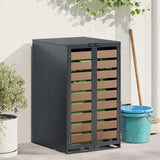 Wheelie Bin Storage with Gas Lift-up Lid for 240L Bin Steel 42018681