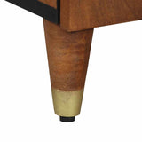 Sideboard with Shelf Brown 40 x 33 x 75 cm Solid Mango Wood 4018760