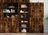 Highboard Smoked Oak 50x41x185 cm Engineered Wood 3281684