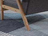 Minimalistic Wooden Frame Accent Chair, with Padded Seat T3398P343020