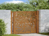 Garden Gate 100x100 cm Weathering Steel Flame Design 4100994