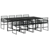 Garden Dining Set Black 3295035
