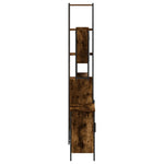 ZNTS 3 Piece Bathroom Furniture Set Smoked Oak Engineered Wood 3214682