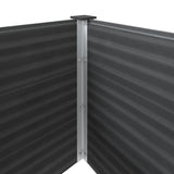 Garden Raised Bed 250x100x54 cm WPC Grey 49059