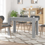 Dining Table Grey Sonoma 120x60x76 cm Engineered Wood 838190