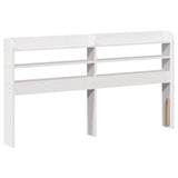 Bed Frame without Mattress White 140x200 cm Solid Wood Pine 3306542