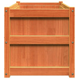 Garden Planters 2 pcs Wax Brown Solid Wood Pine 837464