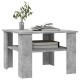 Coffee Table Concrete Grey 60x60x42 cm Engineered Wood 800211