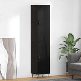 Highboard Black Oak 34.5 x 34 x 90 cm Engineered Wood 3402733