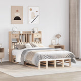 Bookcase Bed without Mattress 135x190 cm Double Solid Wood Pine 3323983
