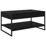 Coffee Table Black Oak 80 x 50 x 40 cm Engineered Wood 886438
