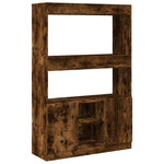 Highboard Smoked Oak 92x33x140 cm Engineered Wood 3309613