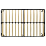 Bed Frame without Mattress Black Metal 200x200 cm 284707
