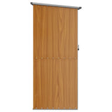 Garden Shed Brown 118.5x97x209.5 cm Galvanised Steel 150902