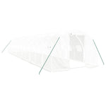 Greenhouse with Steel Frame White 36 m² 12x3x2 m 3188054