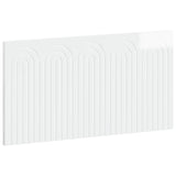 Wall-Mounted Headboard ALKMAAR High Gloss White Engineered Wood 896319