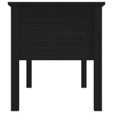 Coffee Table Black 102x49x55 cm Solid Wood Pine 820945
