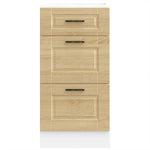 ZNTS Kitchen Base Cabinet Porto Sonoma Oak Engineered Wood 854223