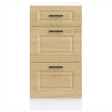 ZNTS Kitchen Base Cabinet Porto Sonoma Oak Engineered Wood 854223