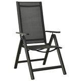 Dining Set Anthracite Aluminium Medium Adjustable Armrests 3070637