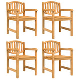 5 Piece Garden Dining Set Solid Wood Teak 3157926