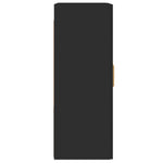 Wall Mounted Cabinets 2 pcs Black Engineered Wood 3197898