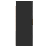 Wall Mounted Cabinets 2 pcs Black Engineered Wood 3197898