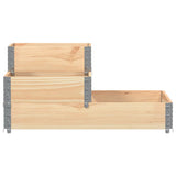 3-Tier Raised Bed 120x80 cm Solid Wood Pine 4010313