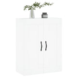 Wall Mounted Cabinet White 69.5x34x90 cm Engineered Wood 830372