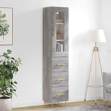 Highboard Grey Sonoma 34.5x34x180 cm Engineered Wood 3199231