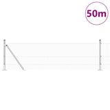 Welded Wire Fence with Concrete Base 50 x 0.4 m 3352337