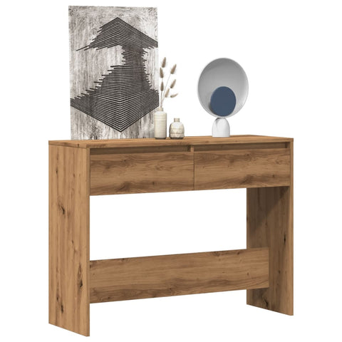 ZNTS Console Table Artisan Oak 100x35x76.5 cm Engineered Wood 856785