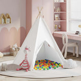 Teepee Tent White 120 x 120 x 150 cm Fabric and Plastic 3385870