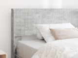 Bed Frame with Storage and Headboard Concrete Grey 90 x 200 cm 3414254