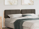 Upholstered Headboard Brown and Taupe 160 cm Solid Pine Wood 880116
