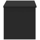Storage Box Black 90x35x35 cm Engineered Wood 840682