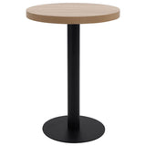 Bistro Table Light Brown 60 cm MDF 286421