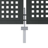Garden Gate Anthracite 400x125 cm Steel 154571