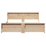 Bed Frame with Headboard Brown 180 x 200 cm Engineered Wood 3394216