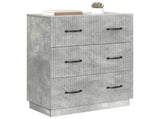 Drawer Cabinet Concrete Grey 66 x 34.5 x 87 cm Engineered Wood 895298