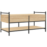 Coffee Table Sonoma Oak 99x50x50 cm Engineered Wood 833961