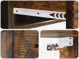 Wall-Mounted Bedside Cabinet 2 pcs Smoked Oak 34.5 x 33 x 20 cm 898606