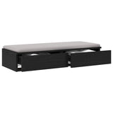 Bed Drawers Black Oak 75 x 36.5 x 16.5 cm Engineered Wood 866964