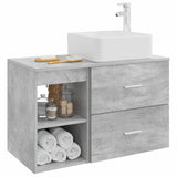 Bathroom Furniture Set 2 pcs Concrete Grey Engineered Wood 3403883