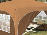 Pop-up Party Tent 290 x 290 x 245 cm Beige 42019870