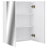 Bathroom Mirror Cabinet White 60x15x75 cm MDF 323607