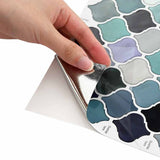 Lanturn Tile 50 pcs Blue Green 27 x 27 cm Polyurethane and PET 42021340